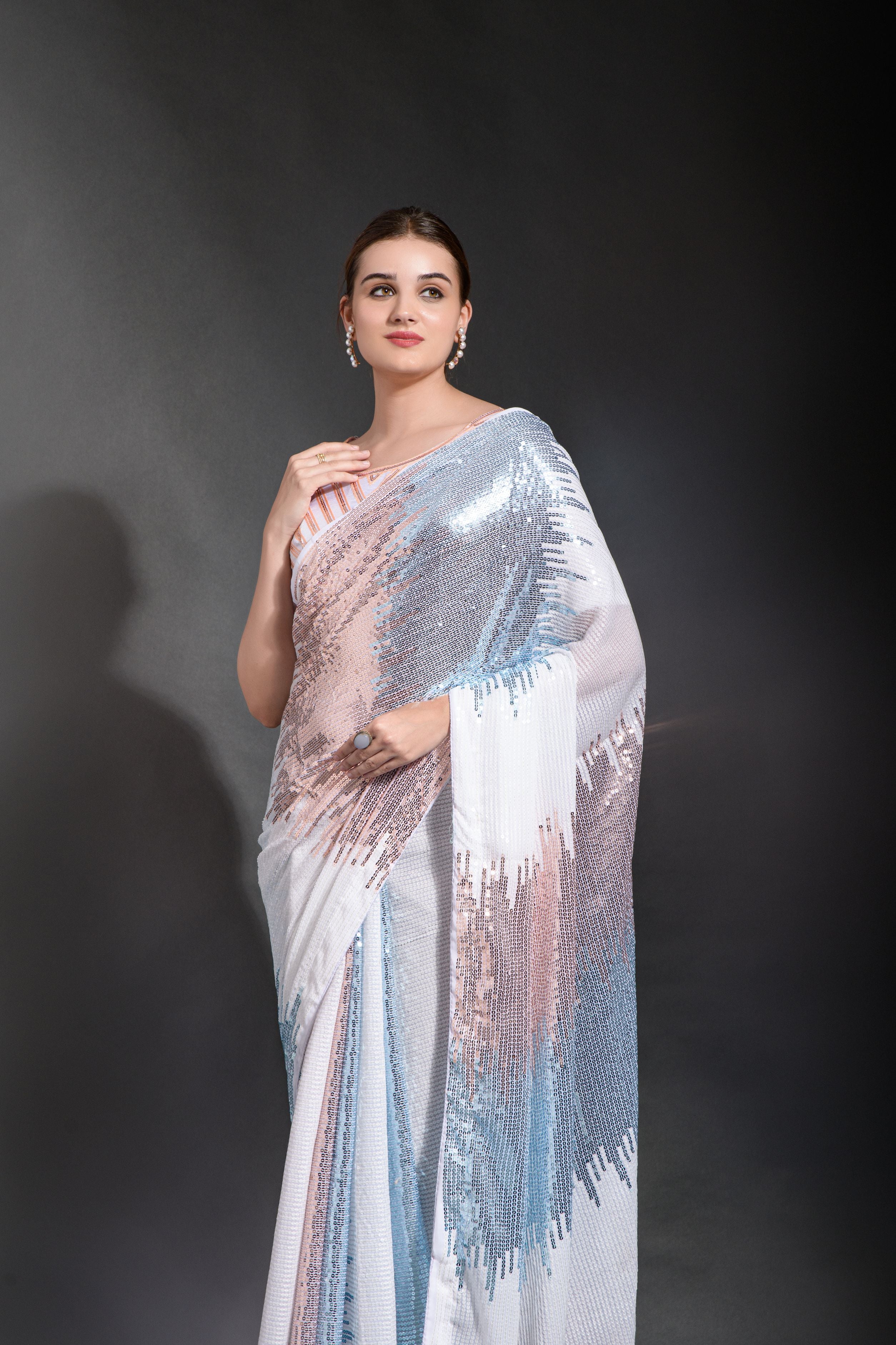 Celebrity inspired Beautiful SequanceSaree