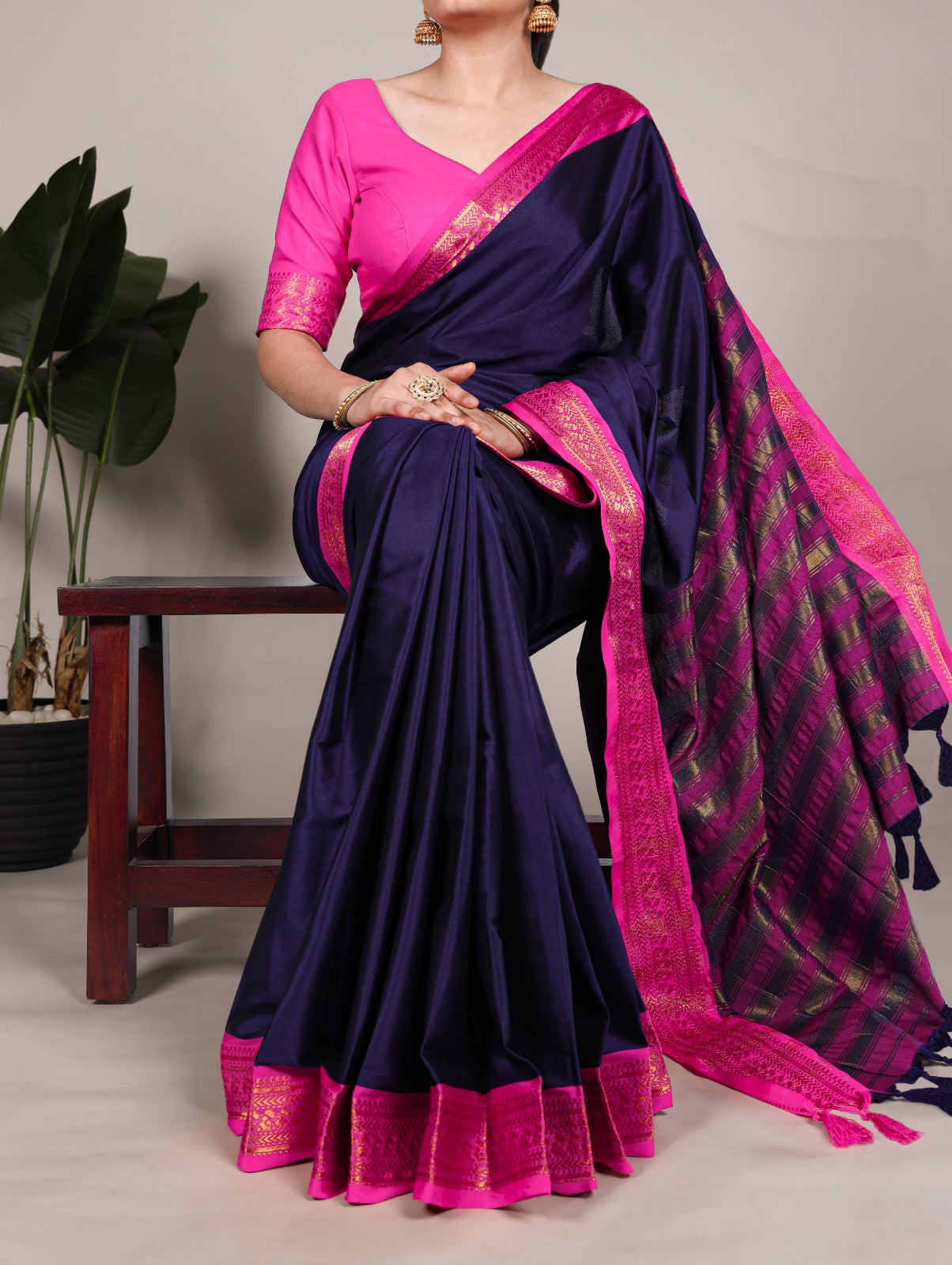 Aura Silk Zari Weaving Work Saree