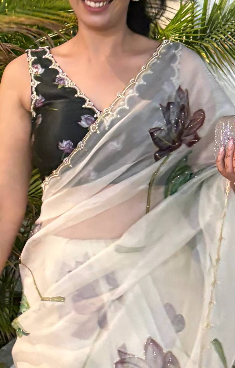 Designs handwork saree