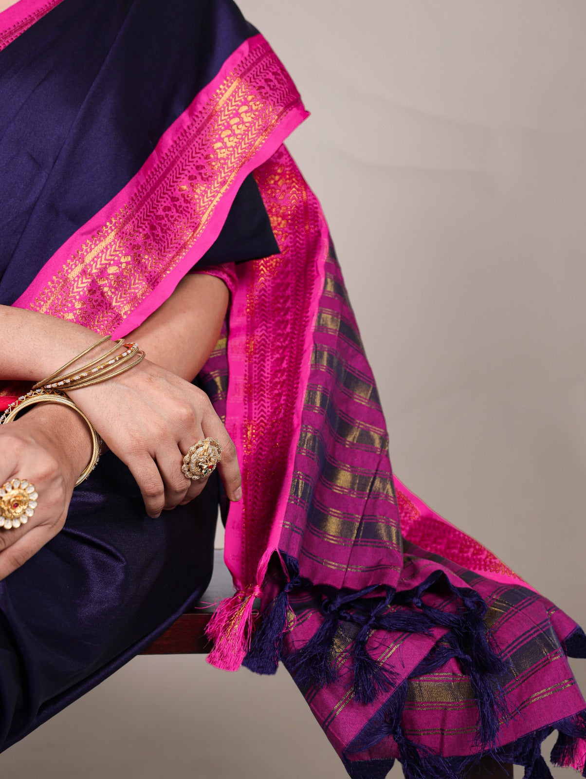 Aura Silk Zari Weaving Work Saree