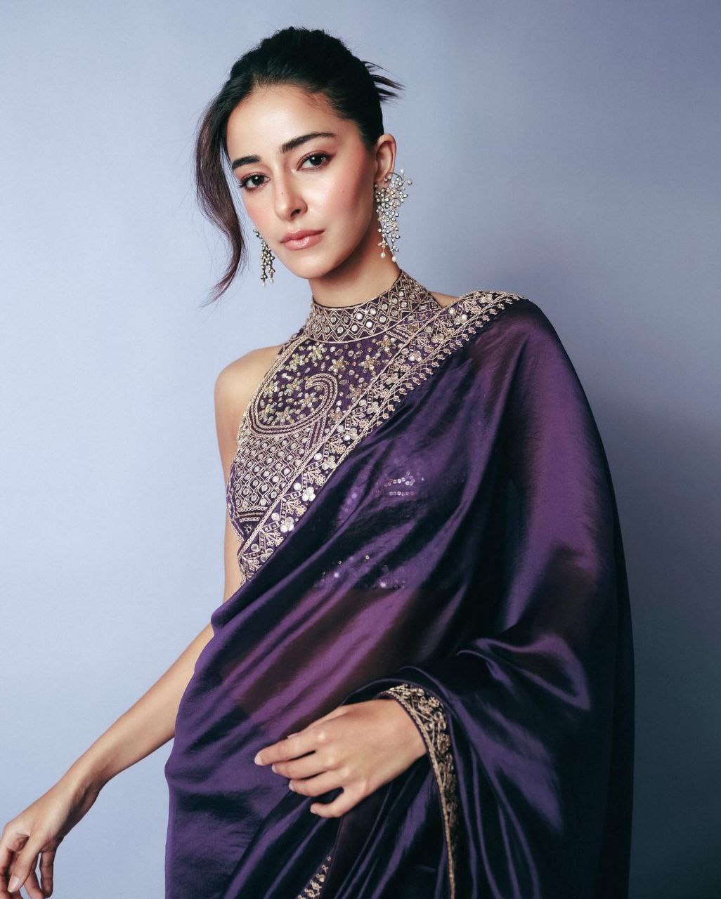 Ananya Panday inspired designer saree