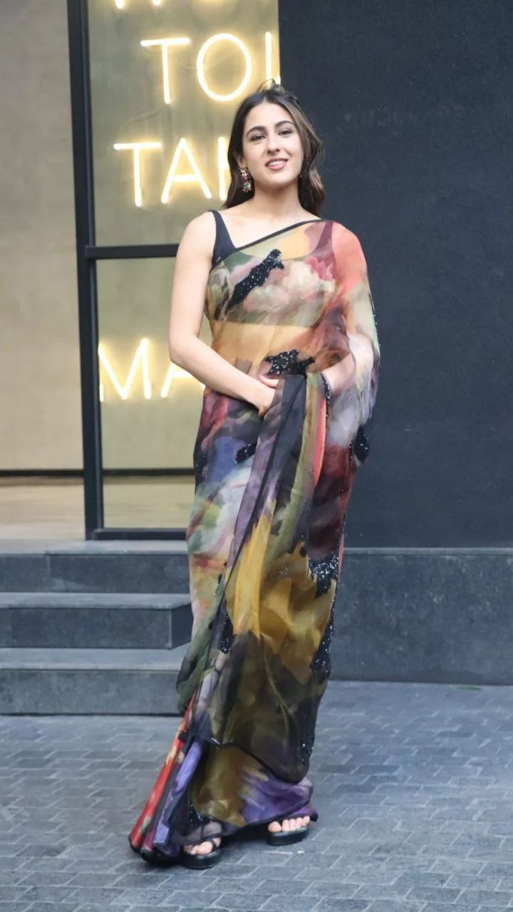 Pure Jimmy Organza silk Digital Printed saree