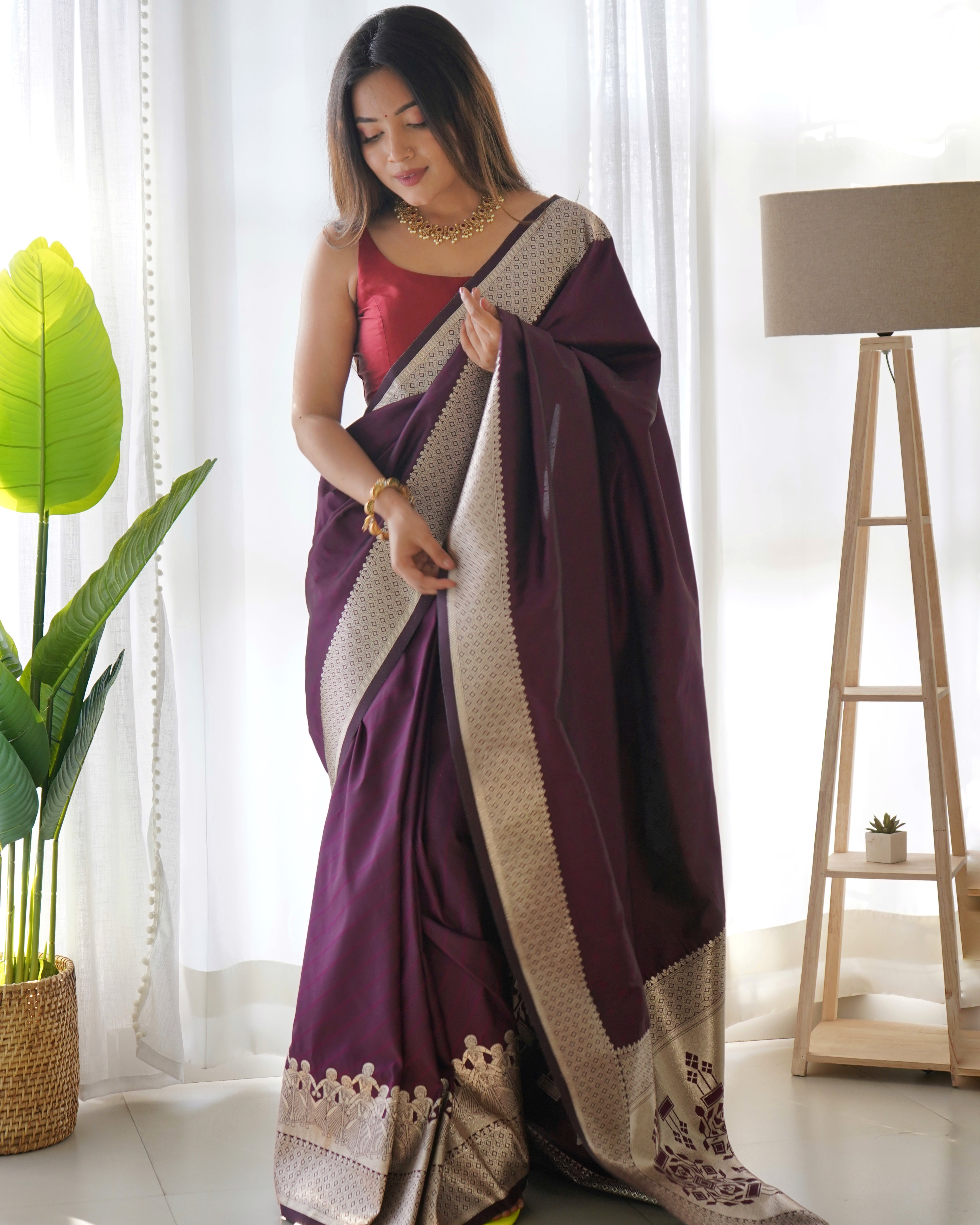 anarasi woven design saree