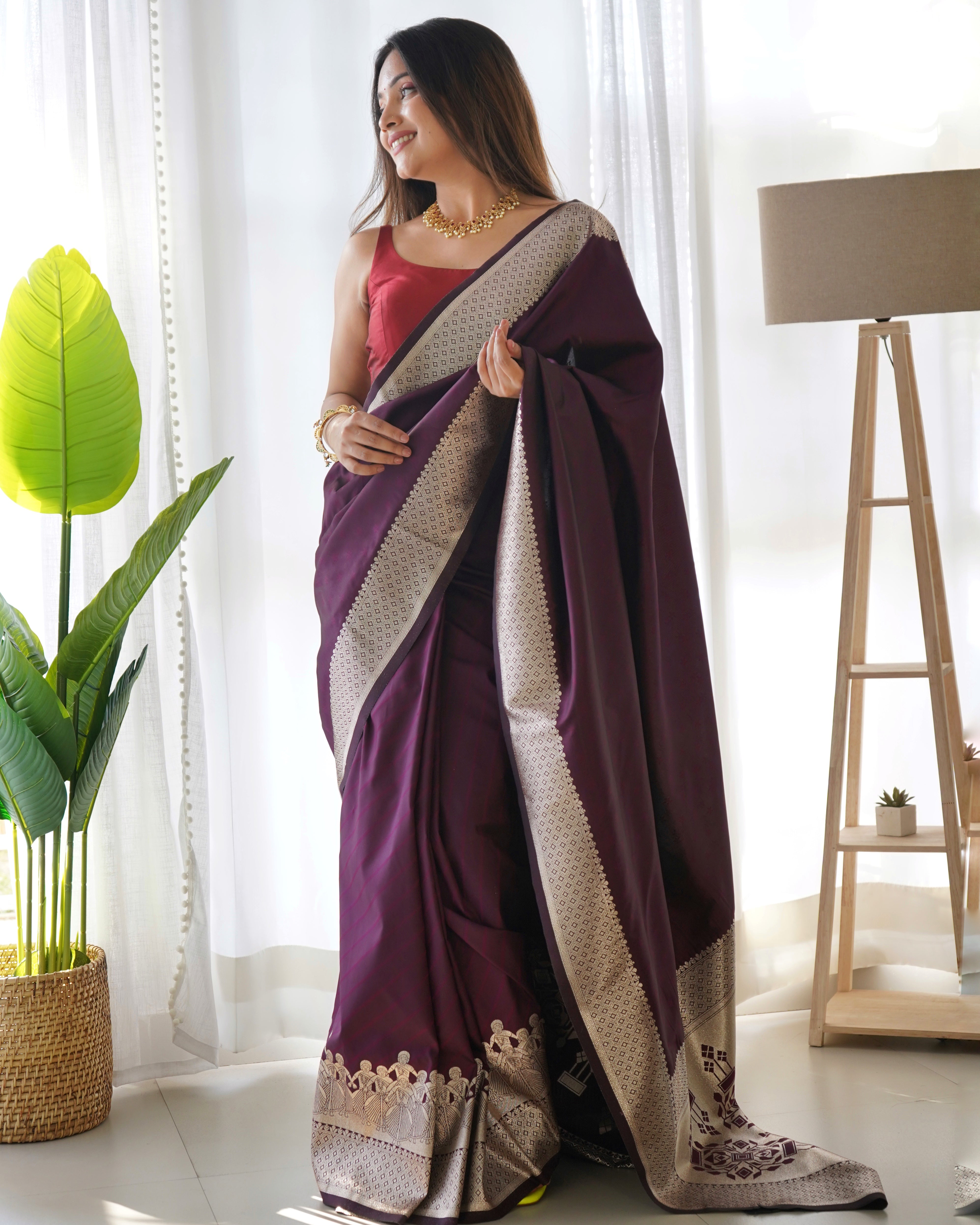anarasi woven design saree