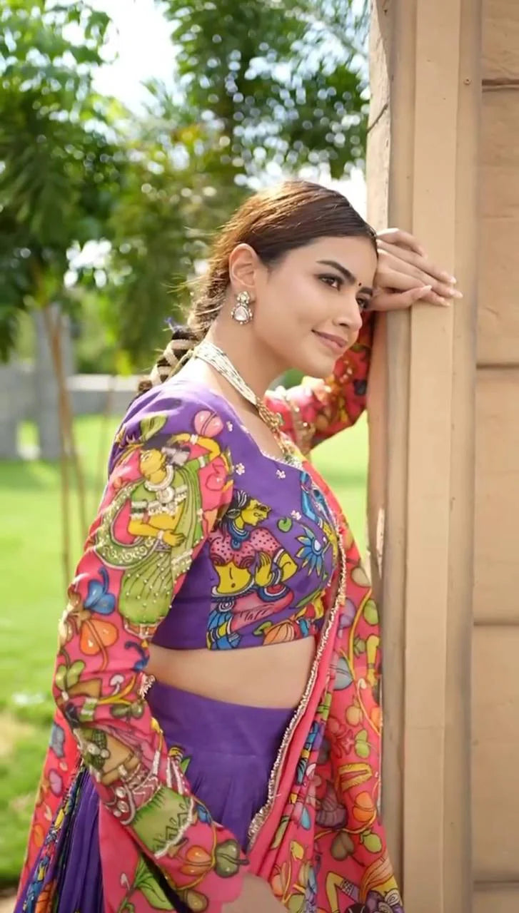 Floral Fantasy: Kalamkari Lehengas for a Majestic Look