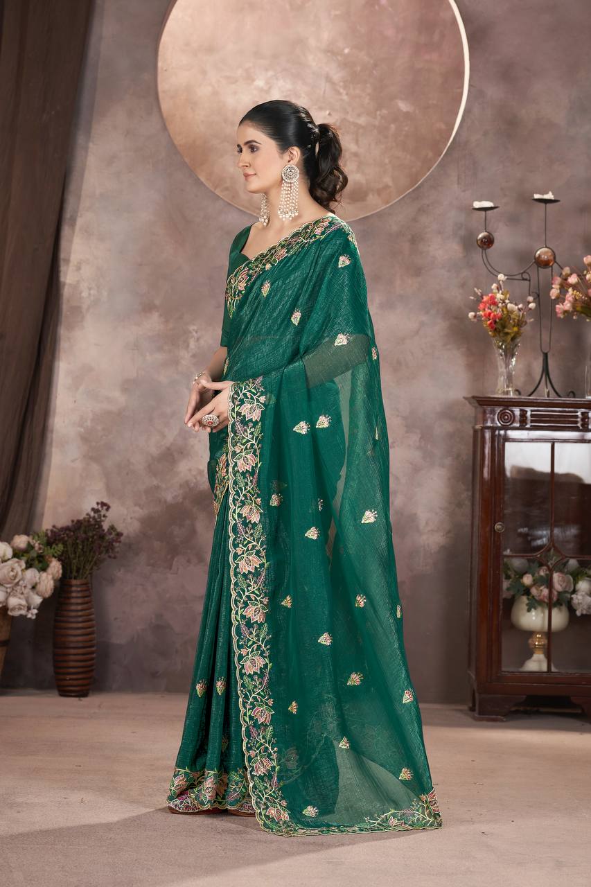 *Designer Embroidery Saree*