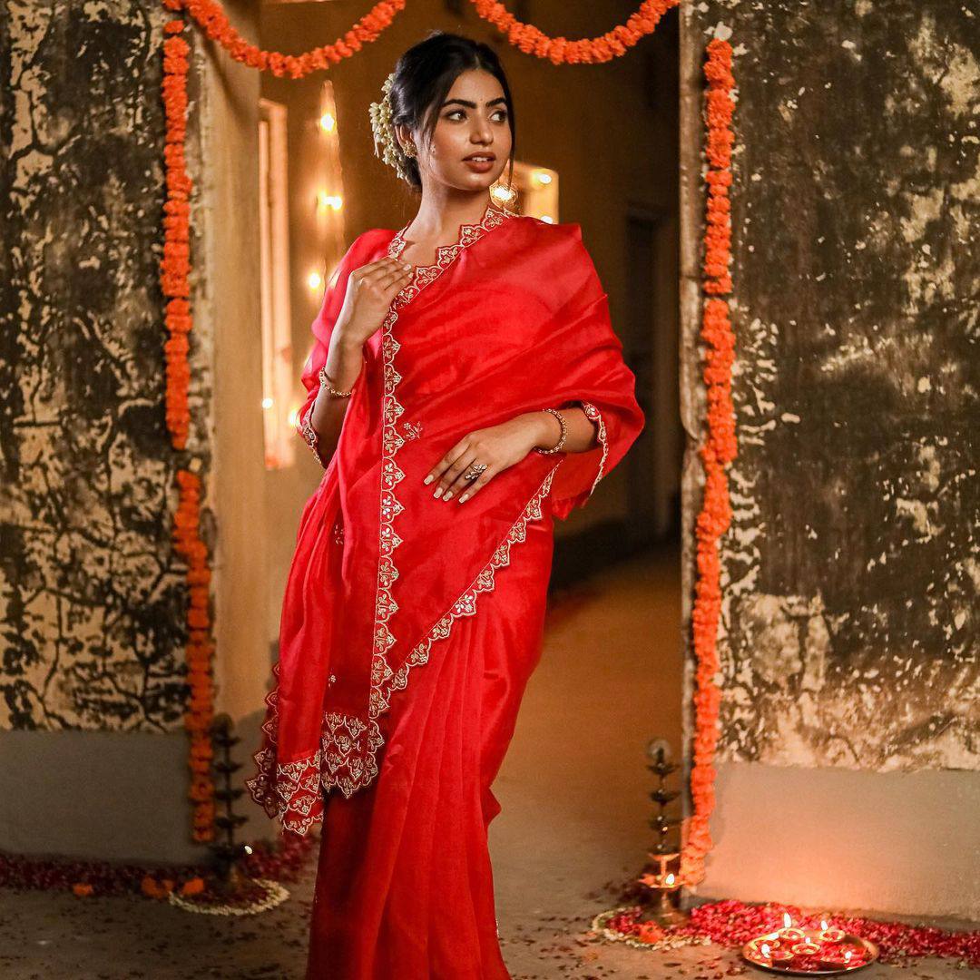 *🪡 Adorable and Most Beautiful Designer Saree *
