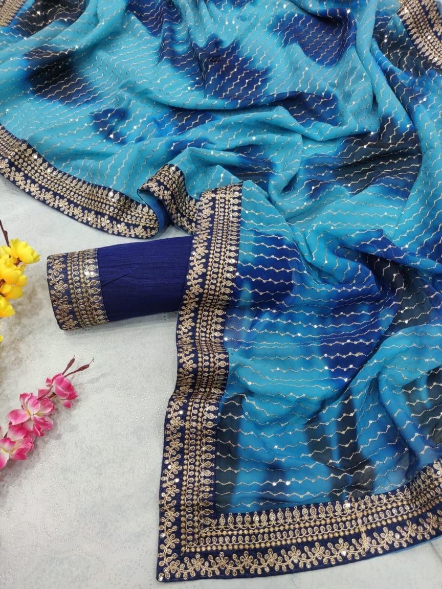designer wear sequence saree