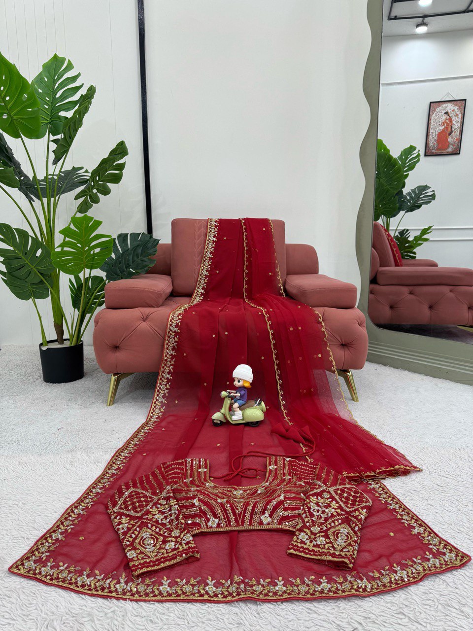 Looking some one for this same colour beautiful Designer Saree