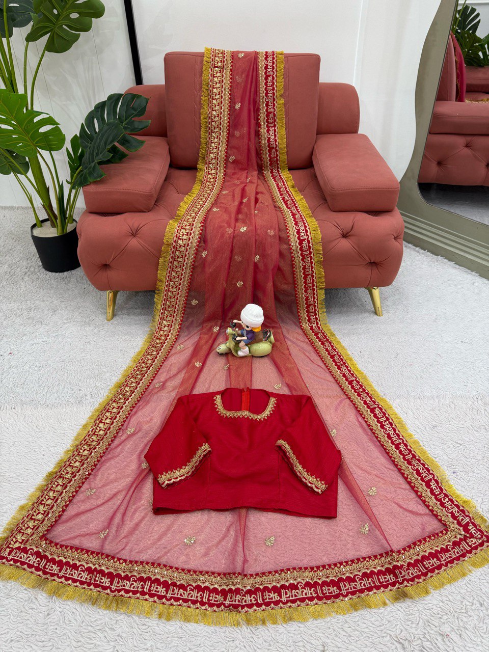 Looking some one for this same colour beautiful Designer Saree