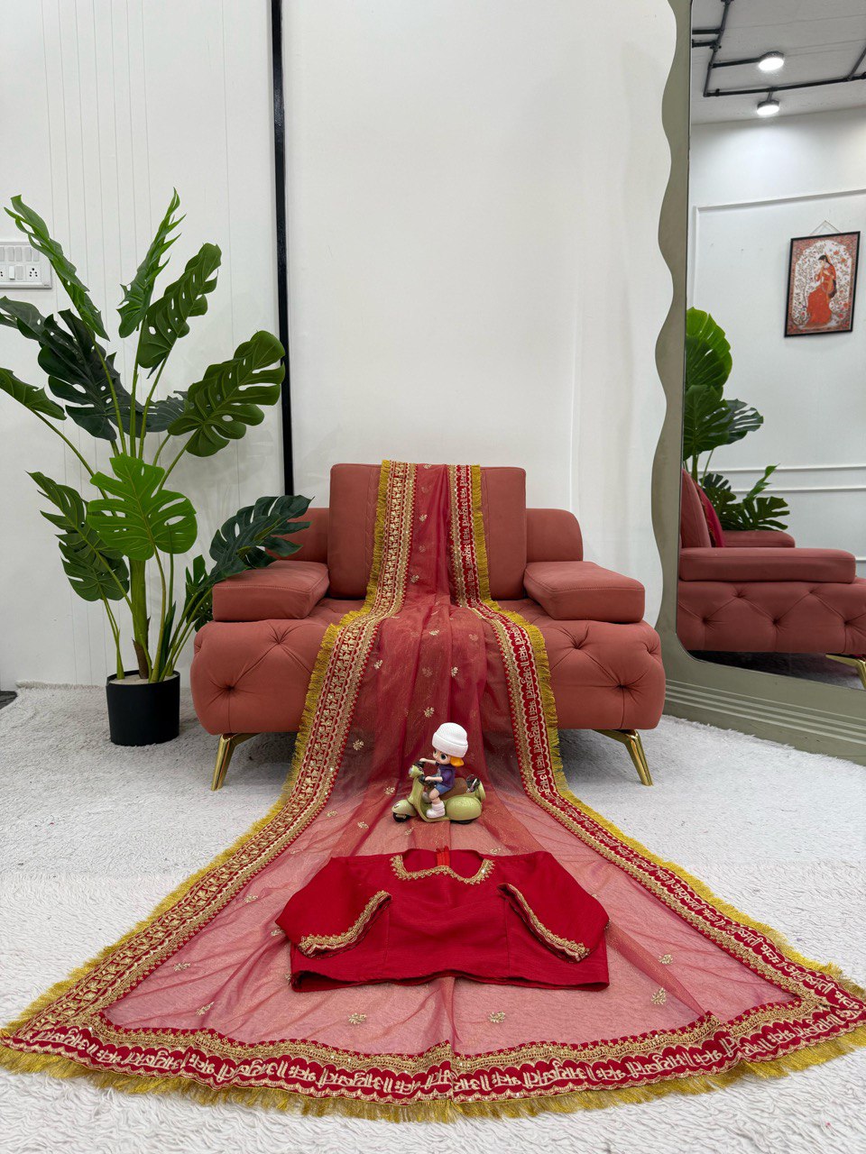 Looking some one for this same colour beautiful Designer Saree