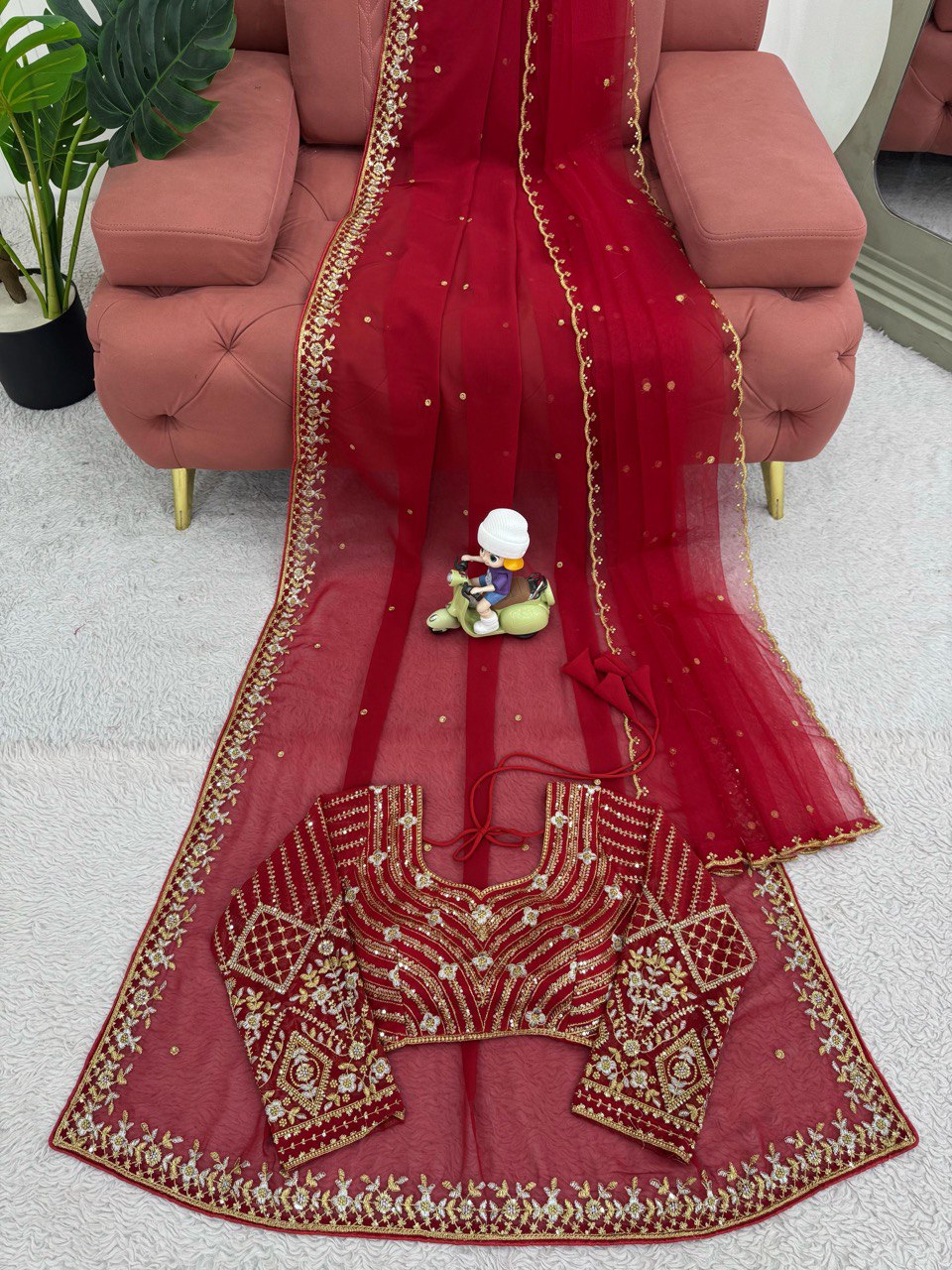 Looking some one for this same colour beautiful Designer Saree