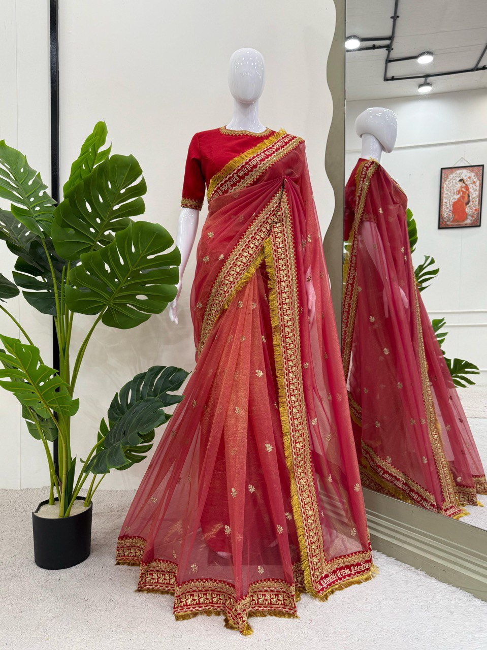 Looking some one for this same colour beautiful Designer Saree