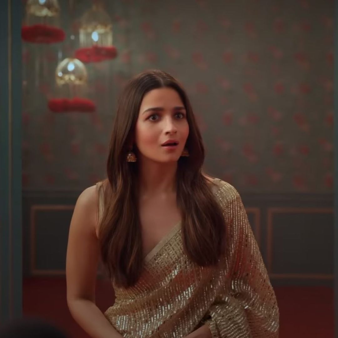 Celebrity Style Beautyful sequence saree