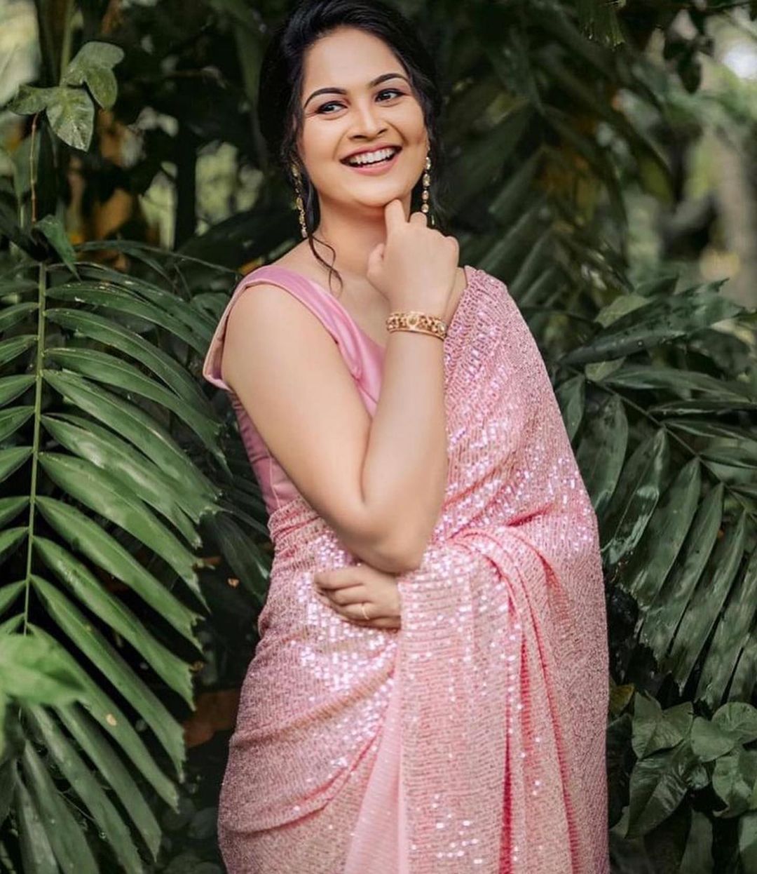 Celebrity inspired beautyful sequence saree